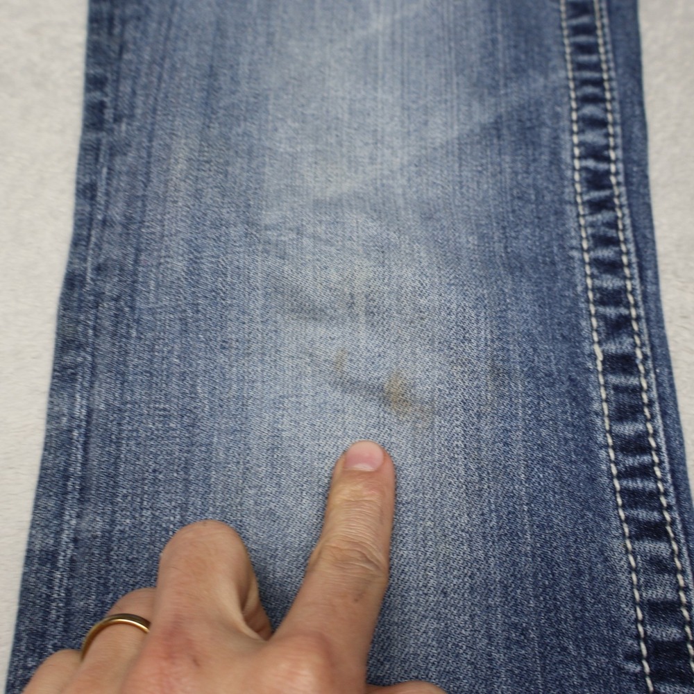 Miss Me Jeans Women 28 Medium Wash Rhinestone Embroidered Bootcut Fade READ - Picture 3 of 16